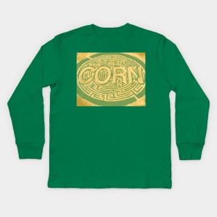 Corn Maze Kids Long Sleeve T-Shirt